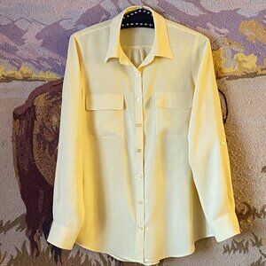Nexx Women's Yellow Button Down Shirt